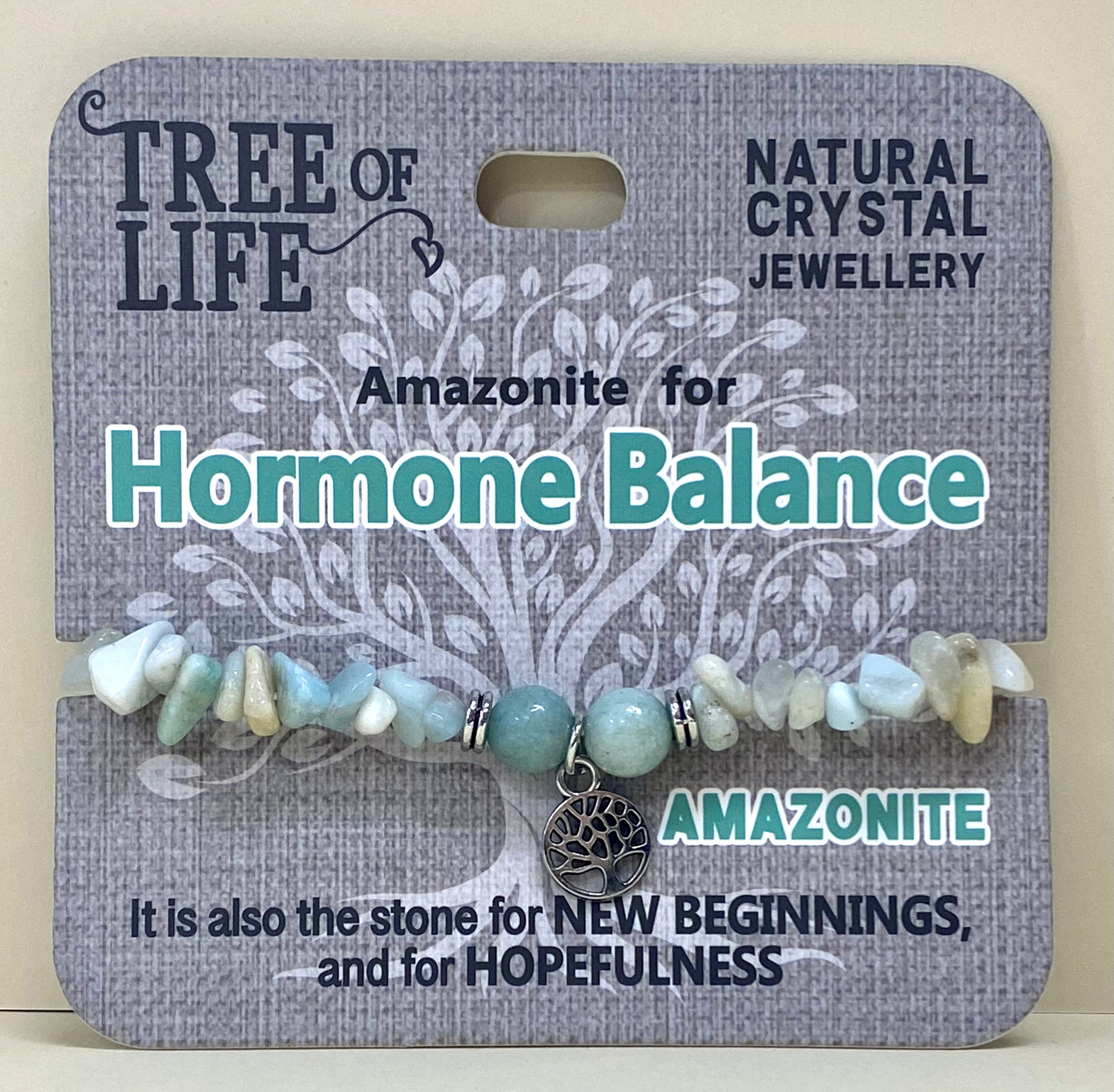 Amazonite Bracelet Hormone Balance Tree of Life