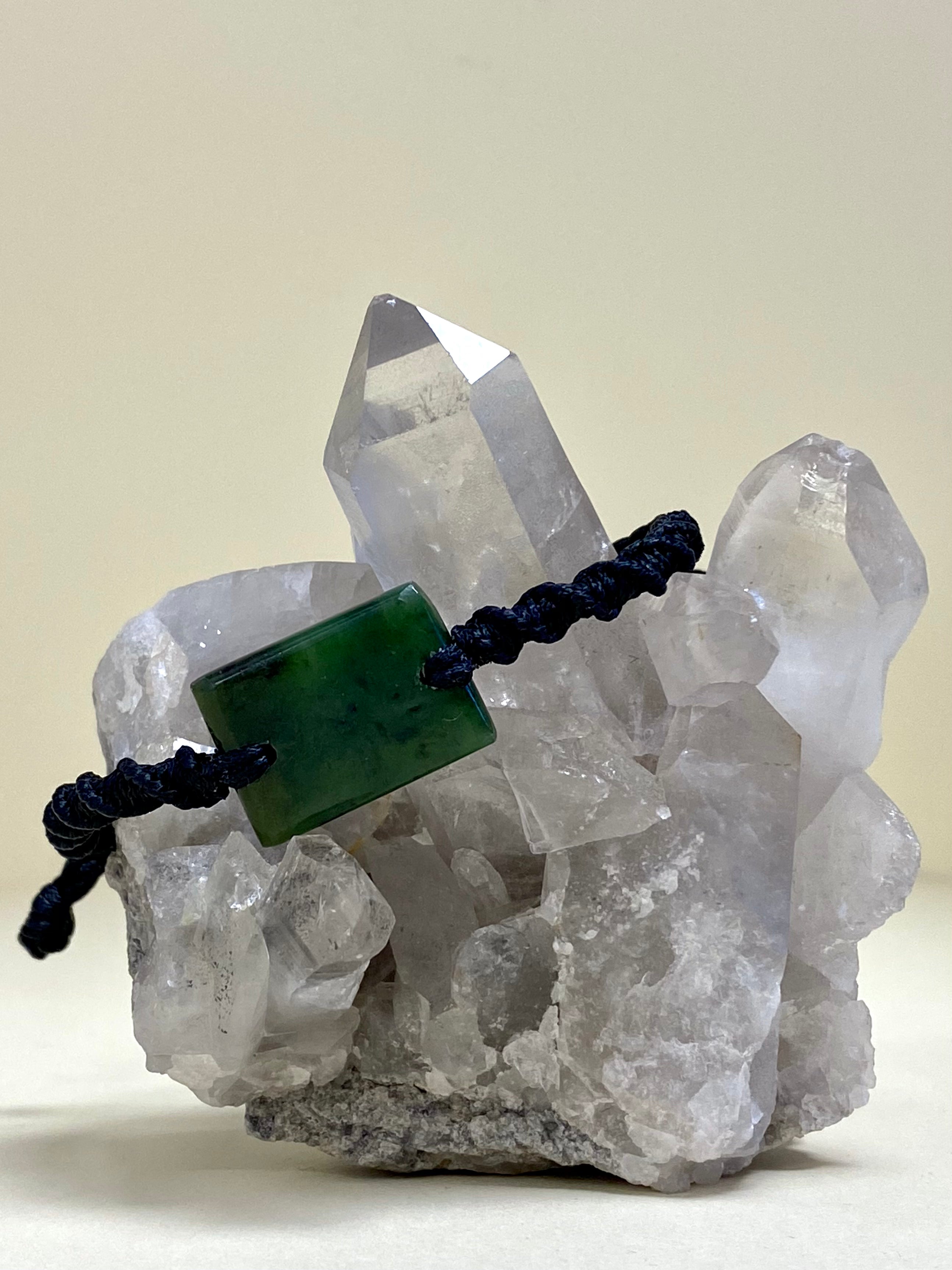 NZ Greenstone Bracelet on Adjustable Cord
