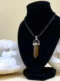 Tigers Eye point necklace