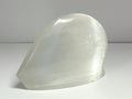 Selenite half heart - large