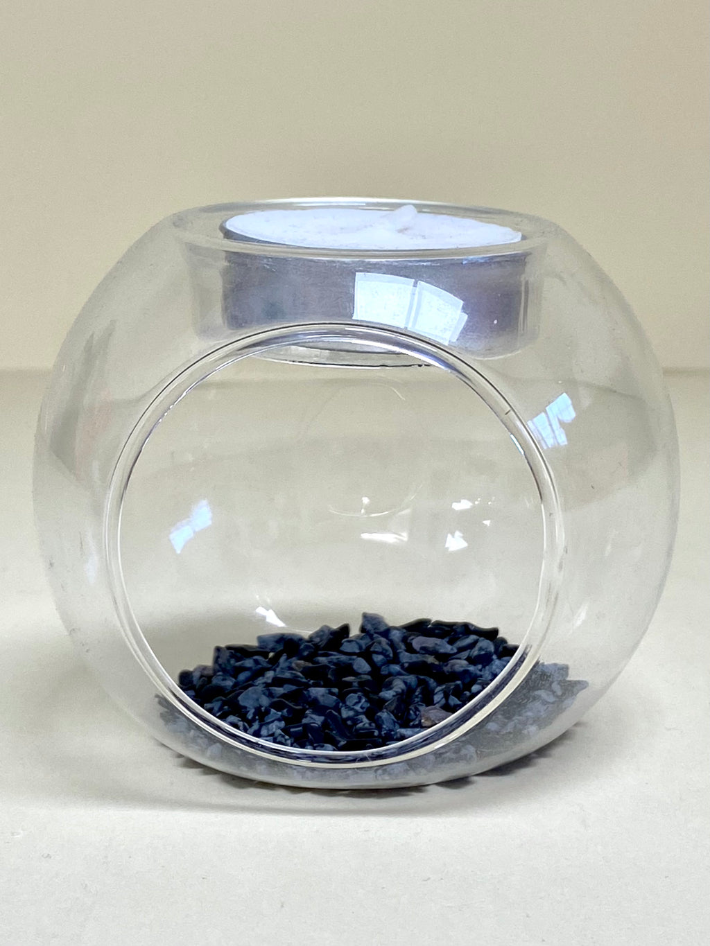 Glass Baubles with tea light Candle 2 variants