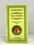 Nag Champa Backflow Incense Cones Ayurvedic