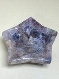 Fluorite star shaped dish