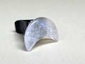Clear Quartz Moon car vent crystal
