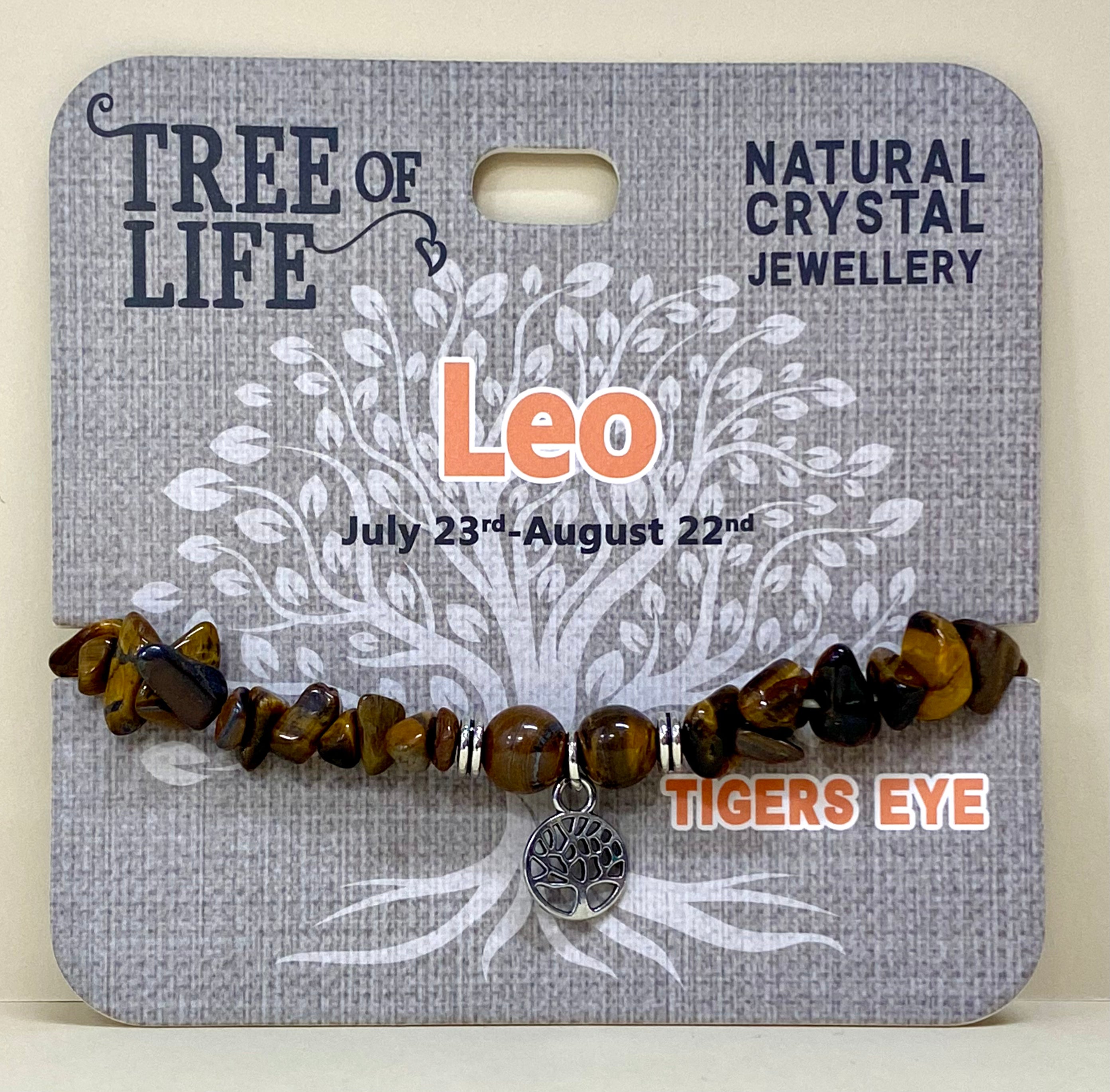 Tigers Eye Bracelet Leo Tree of Life