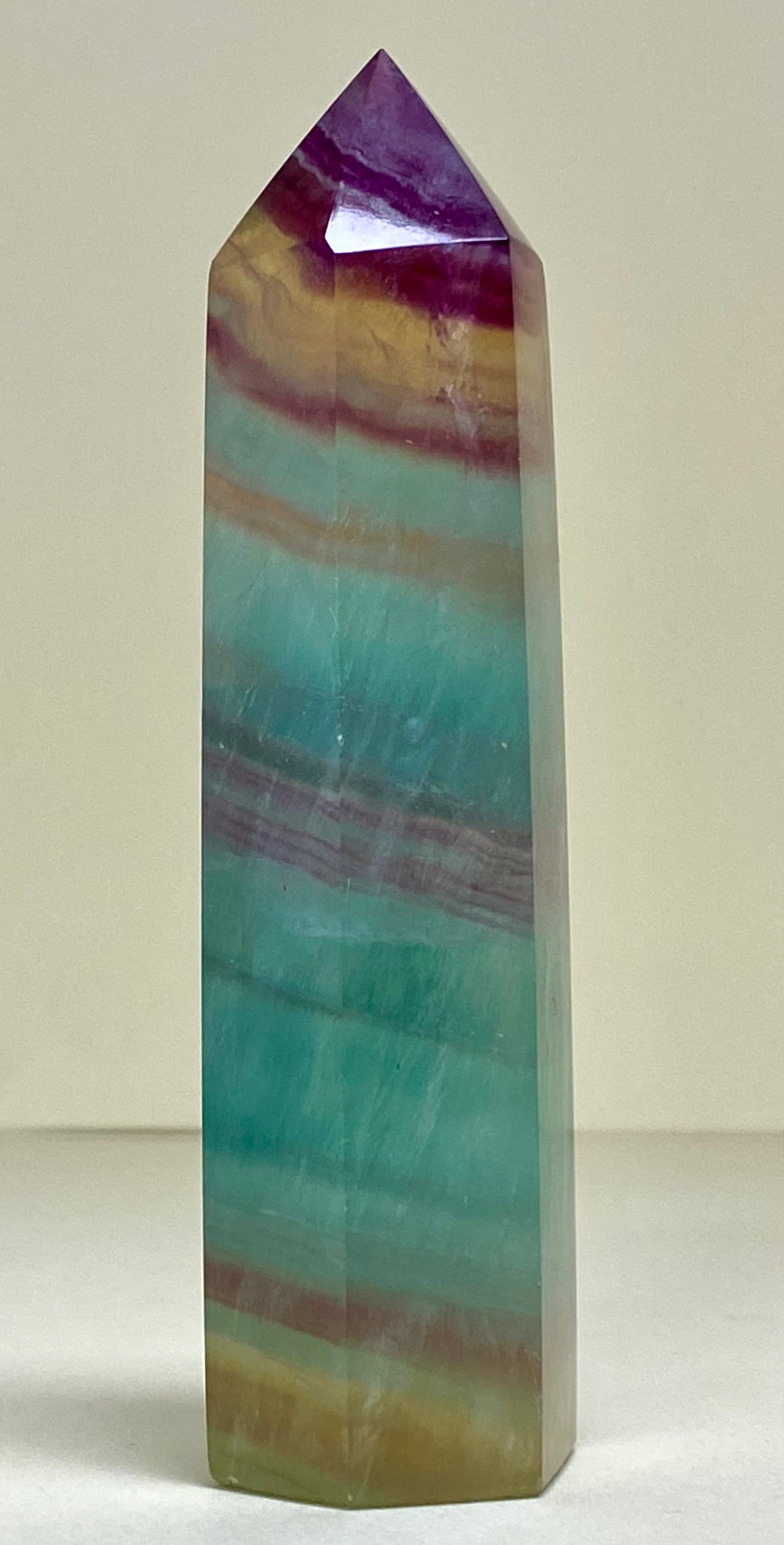 Rainbow Fluorite Tower 10.3cm