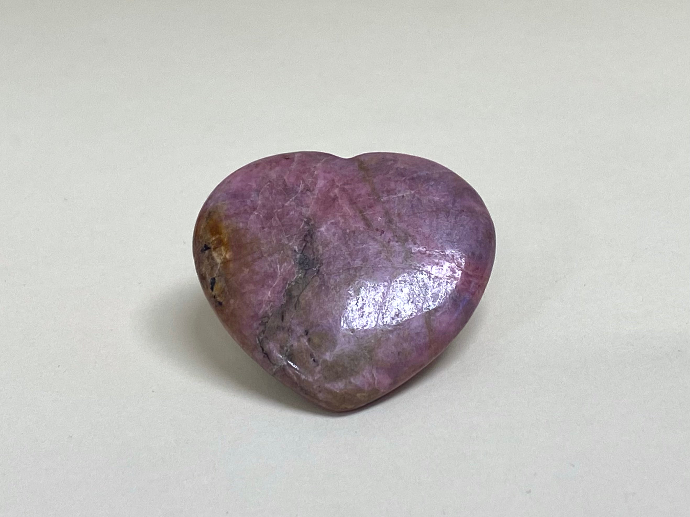 Rhodochrosite Heart