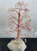 White Jade Crystal Tree, white jade base 33cm Large Chip Tree