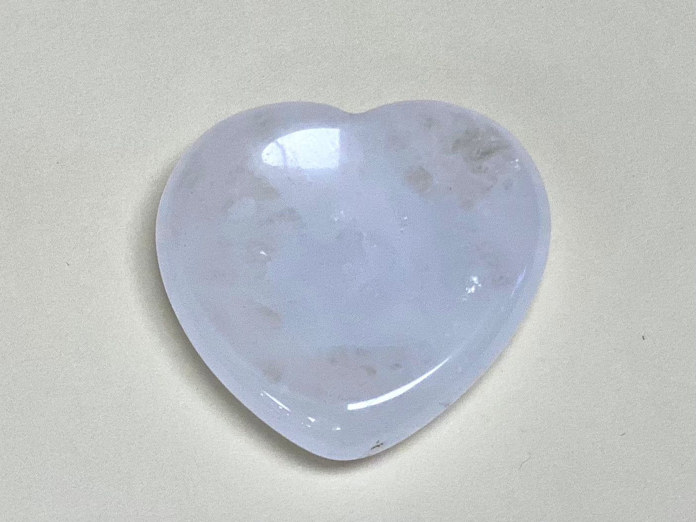 Clear Quartz Heart Worry Stone
