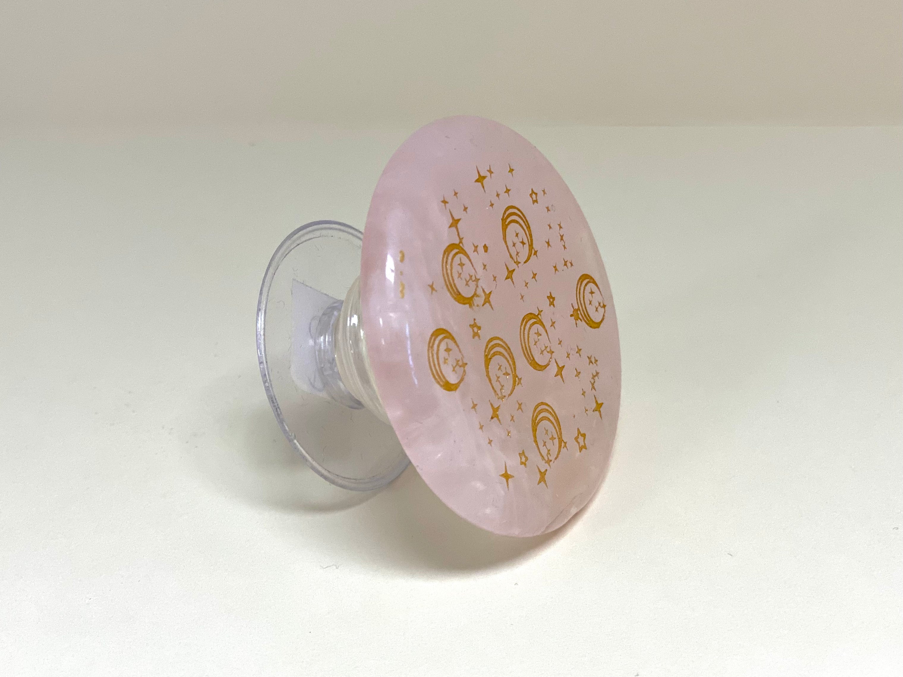 Rose Quartz phone pop-socket