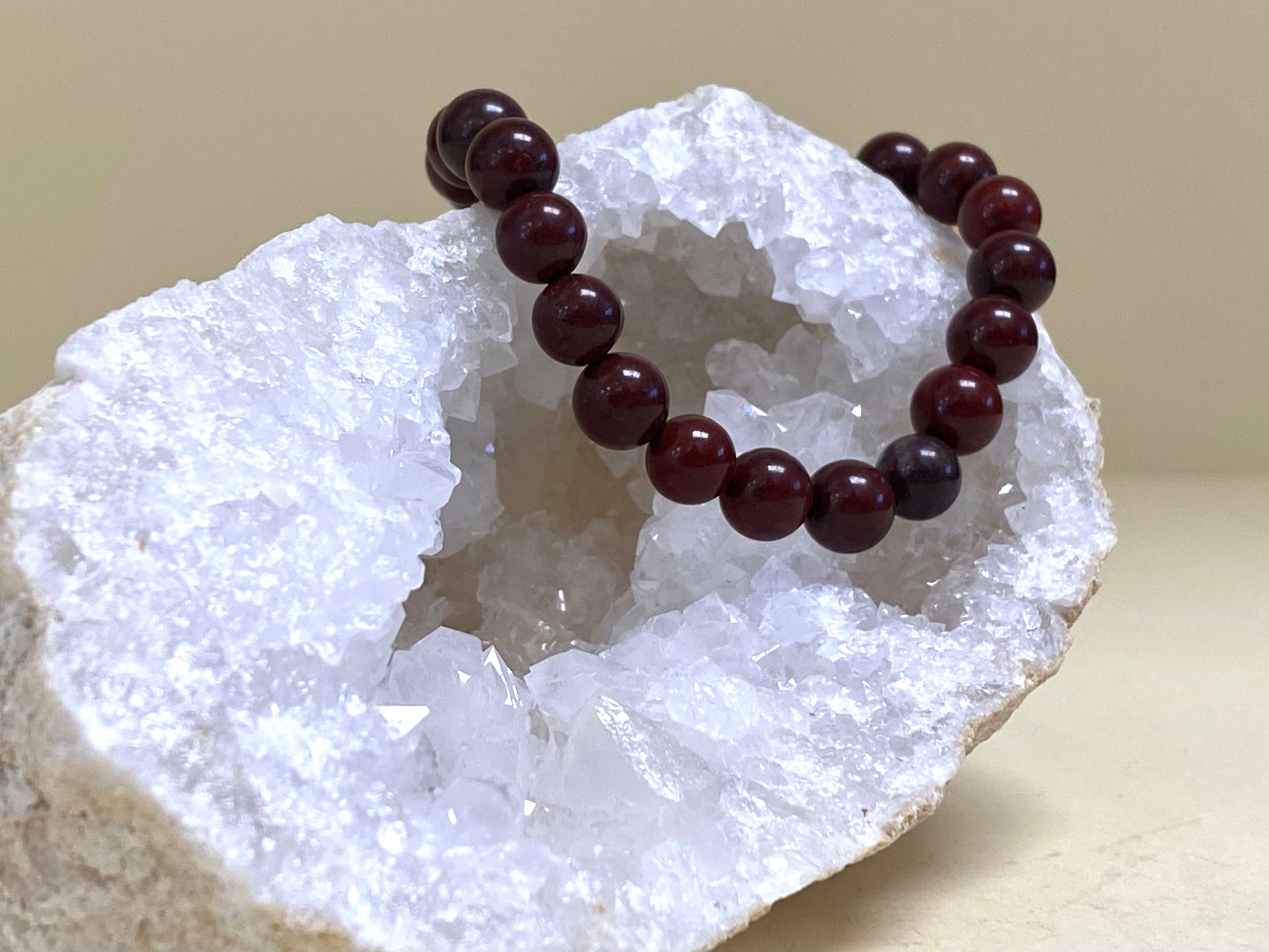 Red Jasper 8mm Bead Bracelet