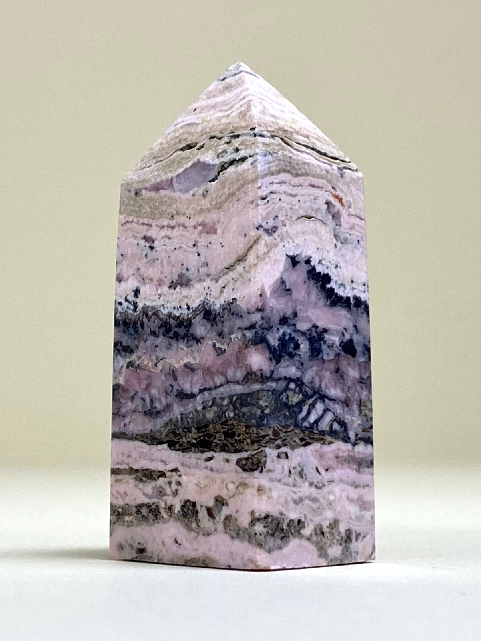 Rhodonite point