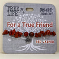 Red Jasper Bracelet A true Friend Tree of Life