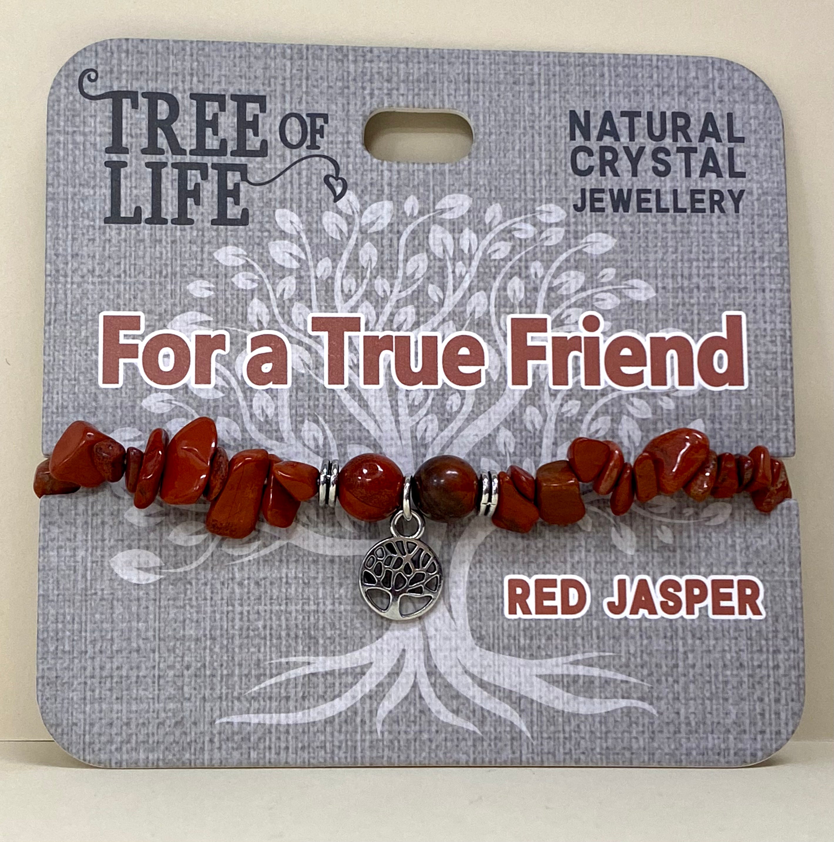 Red Jasper Bracelet A true Friend Tree of Life