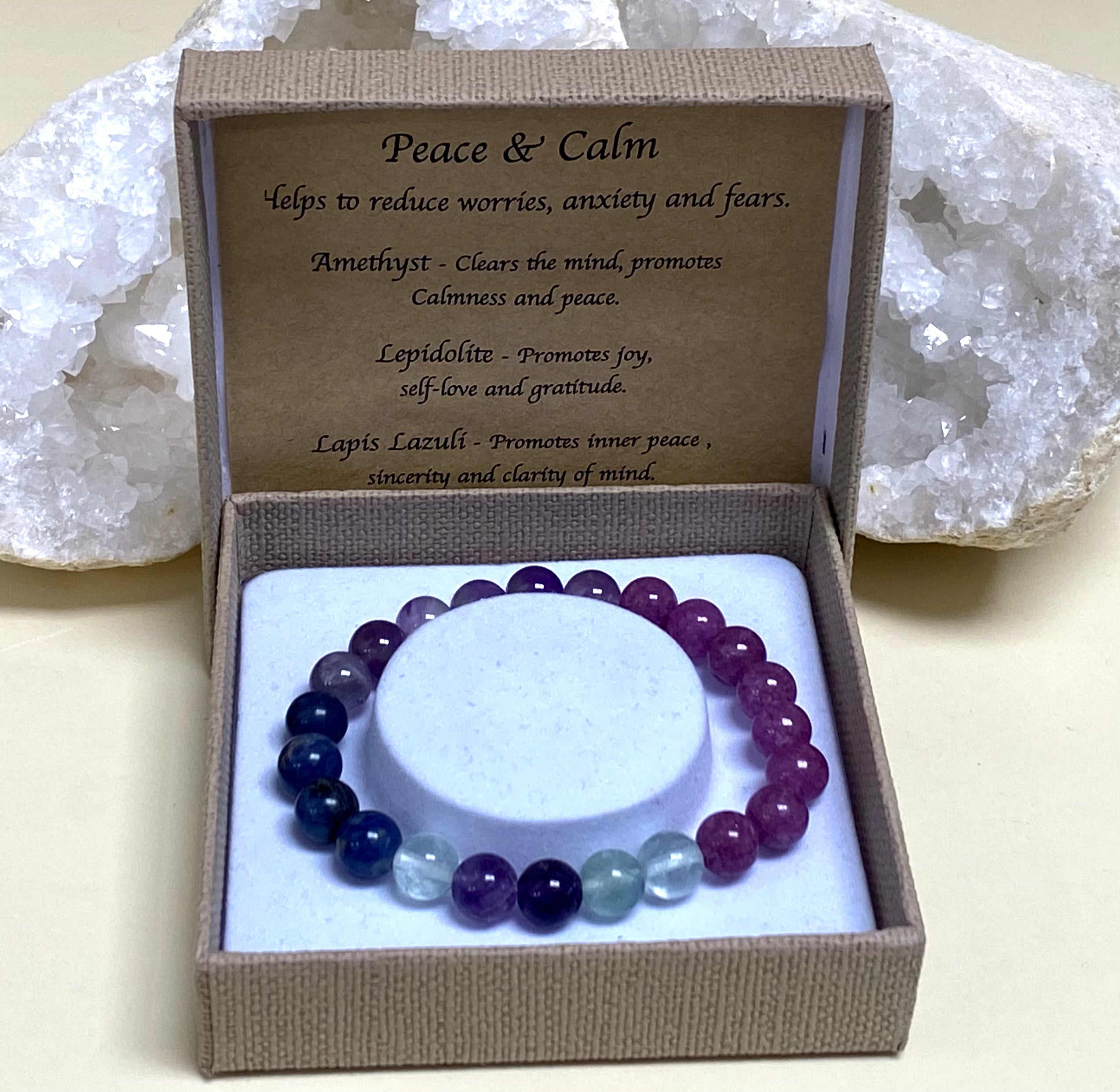 Peaceful Mind Bracelet (With Box, Peace and Calm)