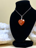 Red Jasper Heart pendant necklace