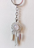 Keyring Dream Catcher Rose Quartz