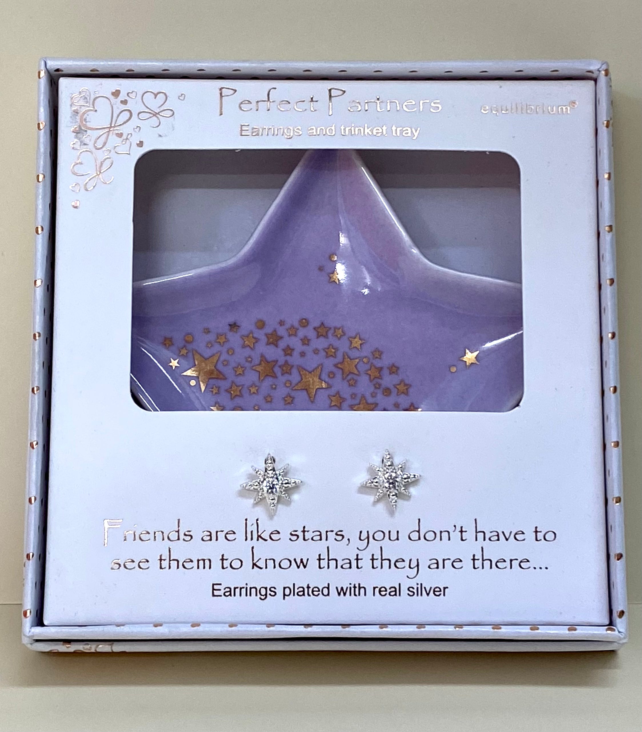 Perfect Partners (friends) - earrings and trinket tray