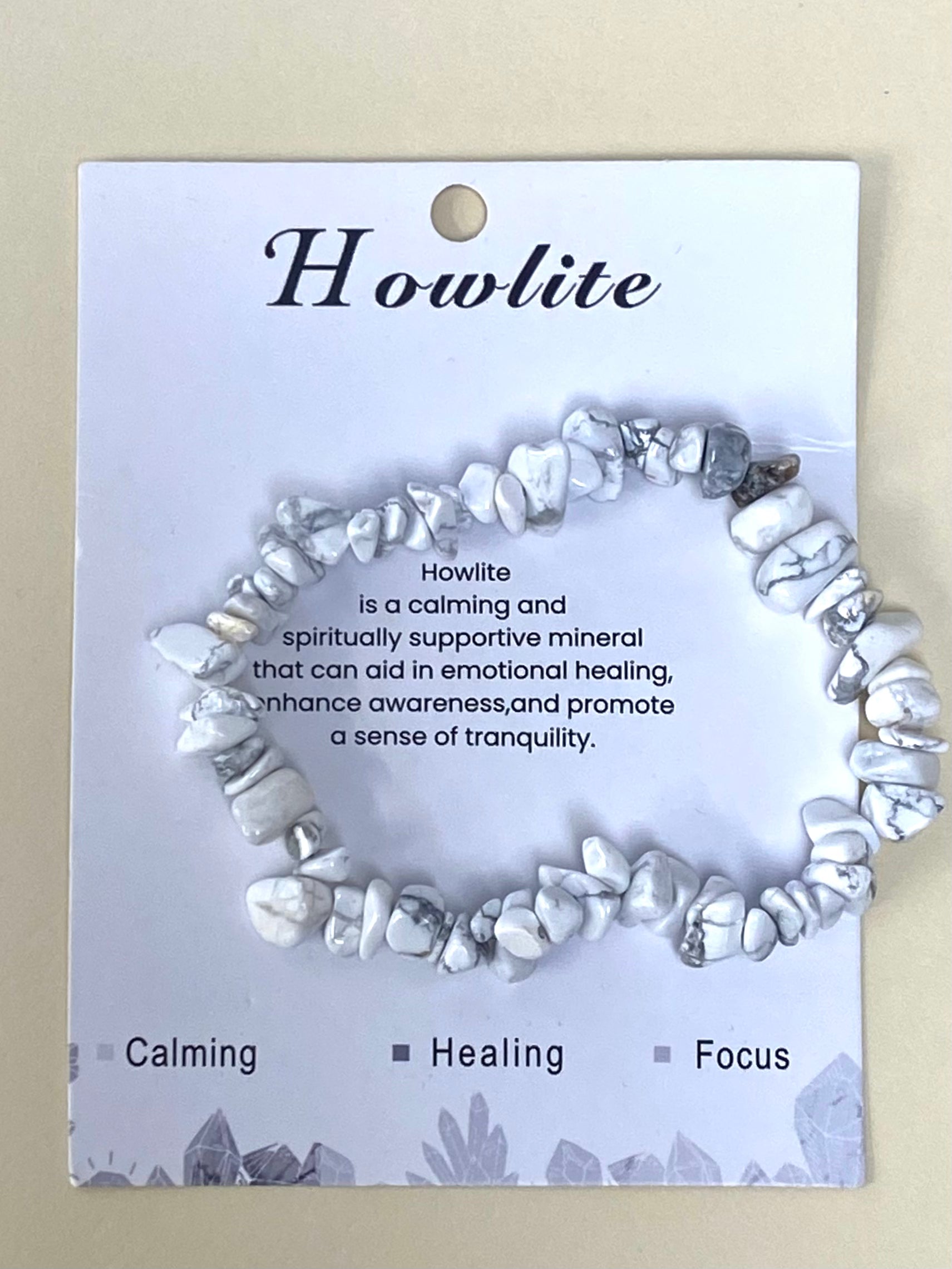 Howlite Chip Bracelet