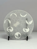 Selenite Disc Moon Phase