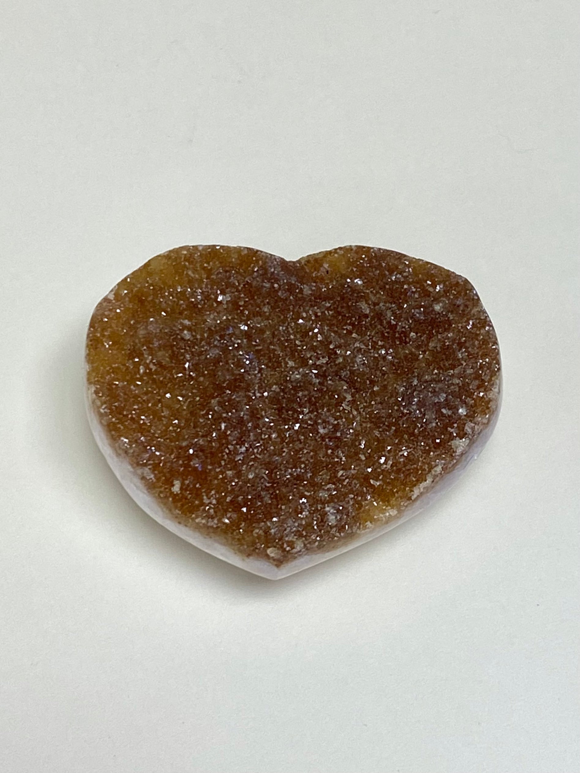 Citrine Druzy Heart 6cm