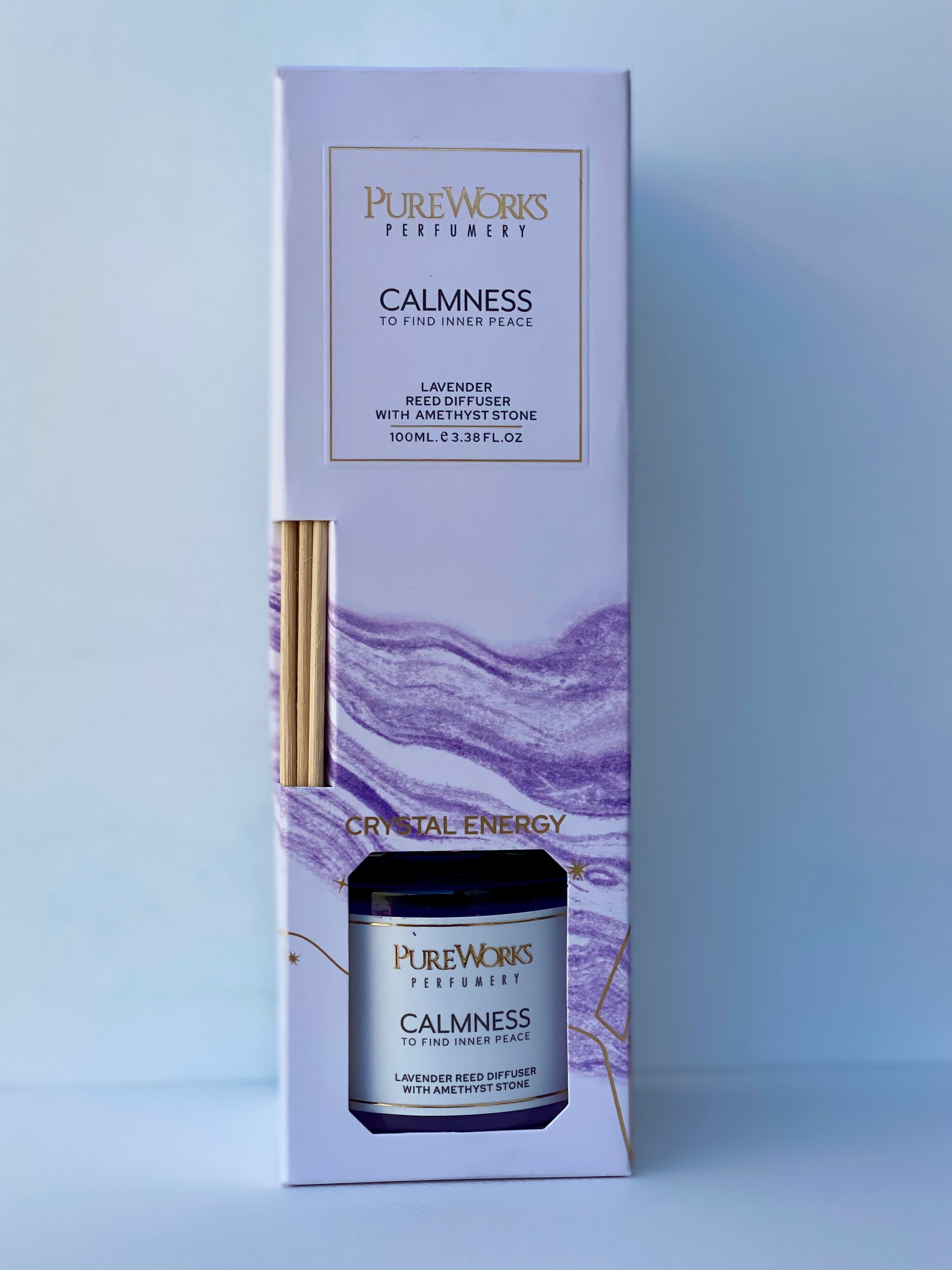 Calmness Pureworks Lavender Reed Diffuser Amethyst 100ml