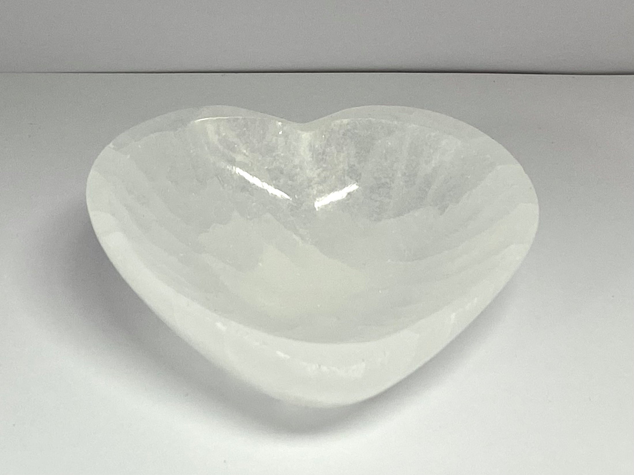 Selenite Heart Dish