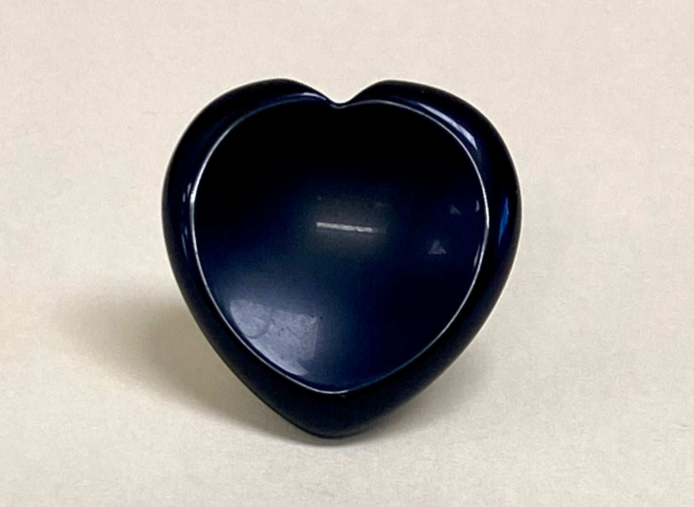 Obsidian Heart Worry Stone