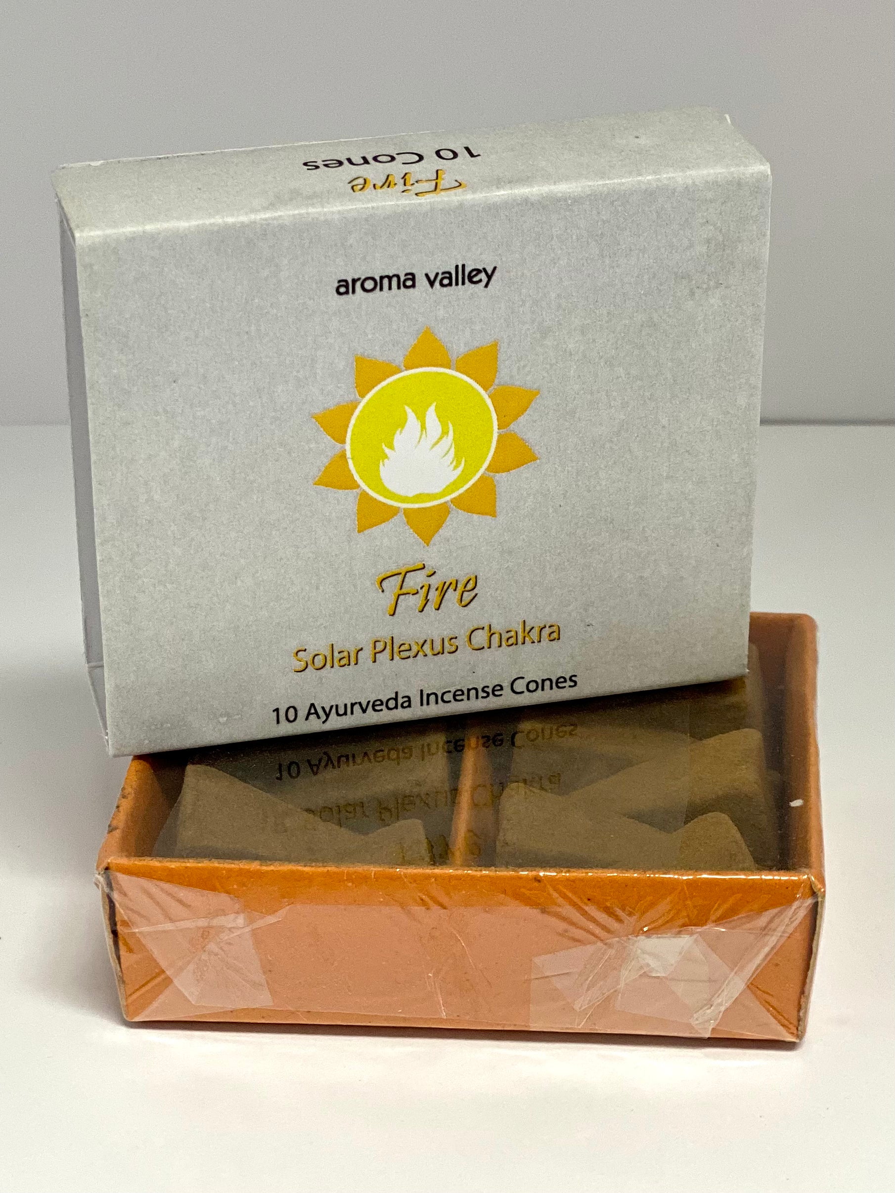 Aroma Valley Fire (solar plexus) incense cones