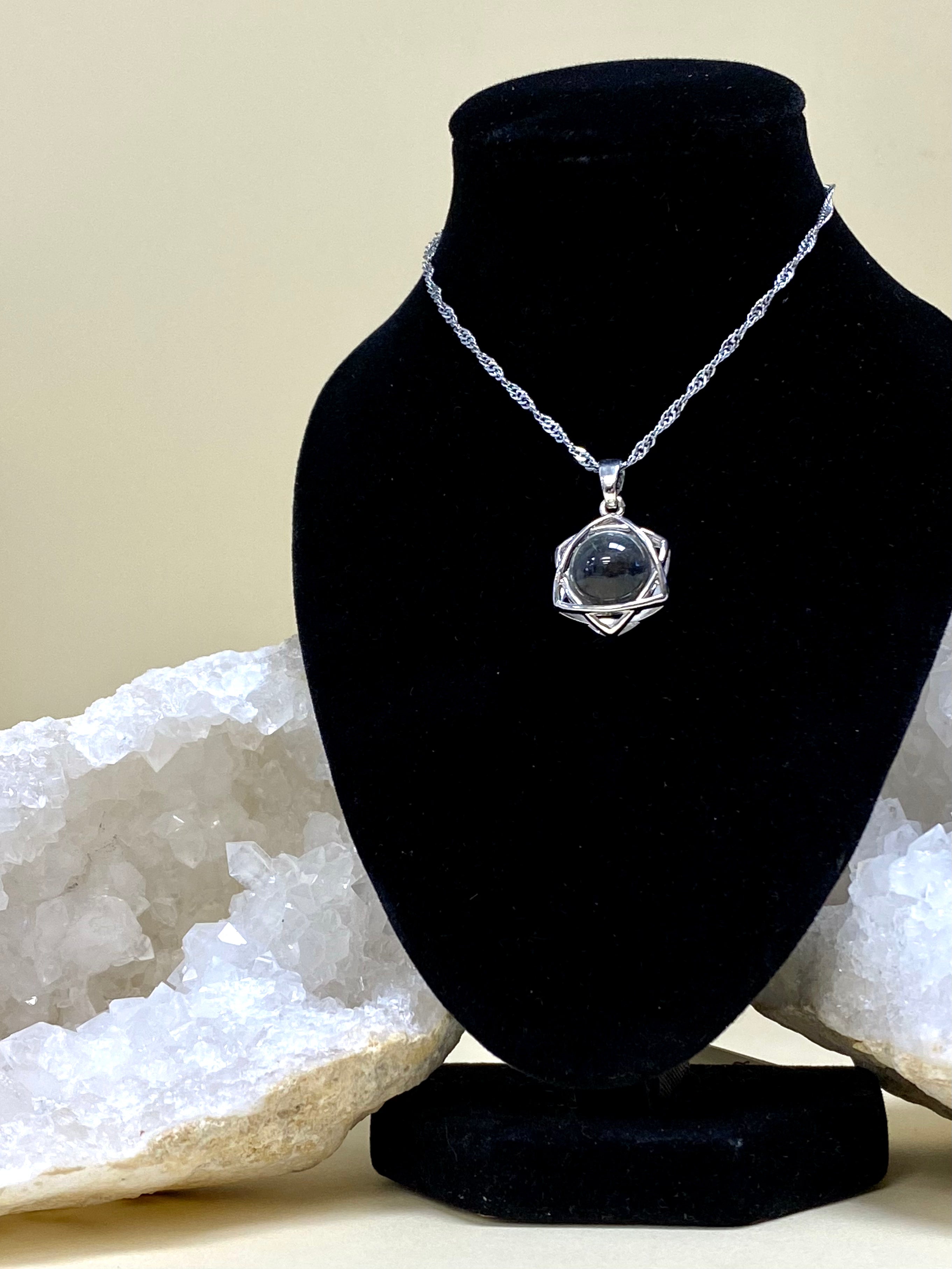 Clear Quartz Star pendant Necklace
