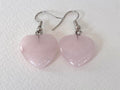 Rose Quartz Heart Earrings