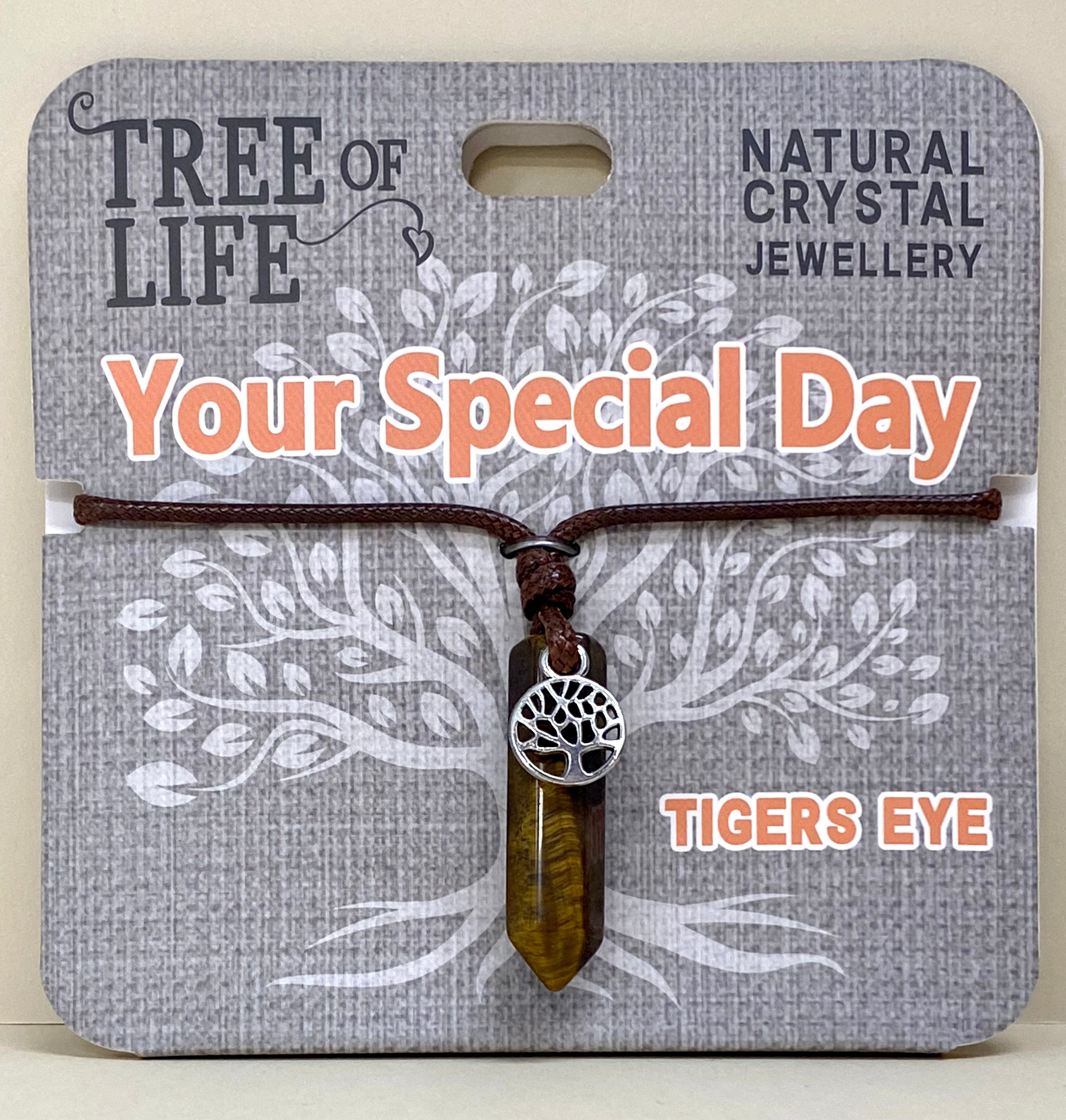 Tigers Eye Necklace Your Special Day Tree of Life