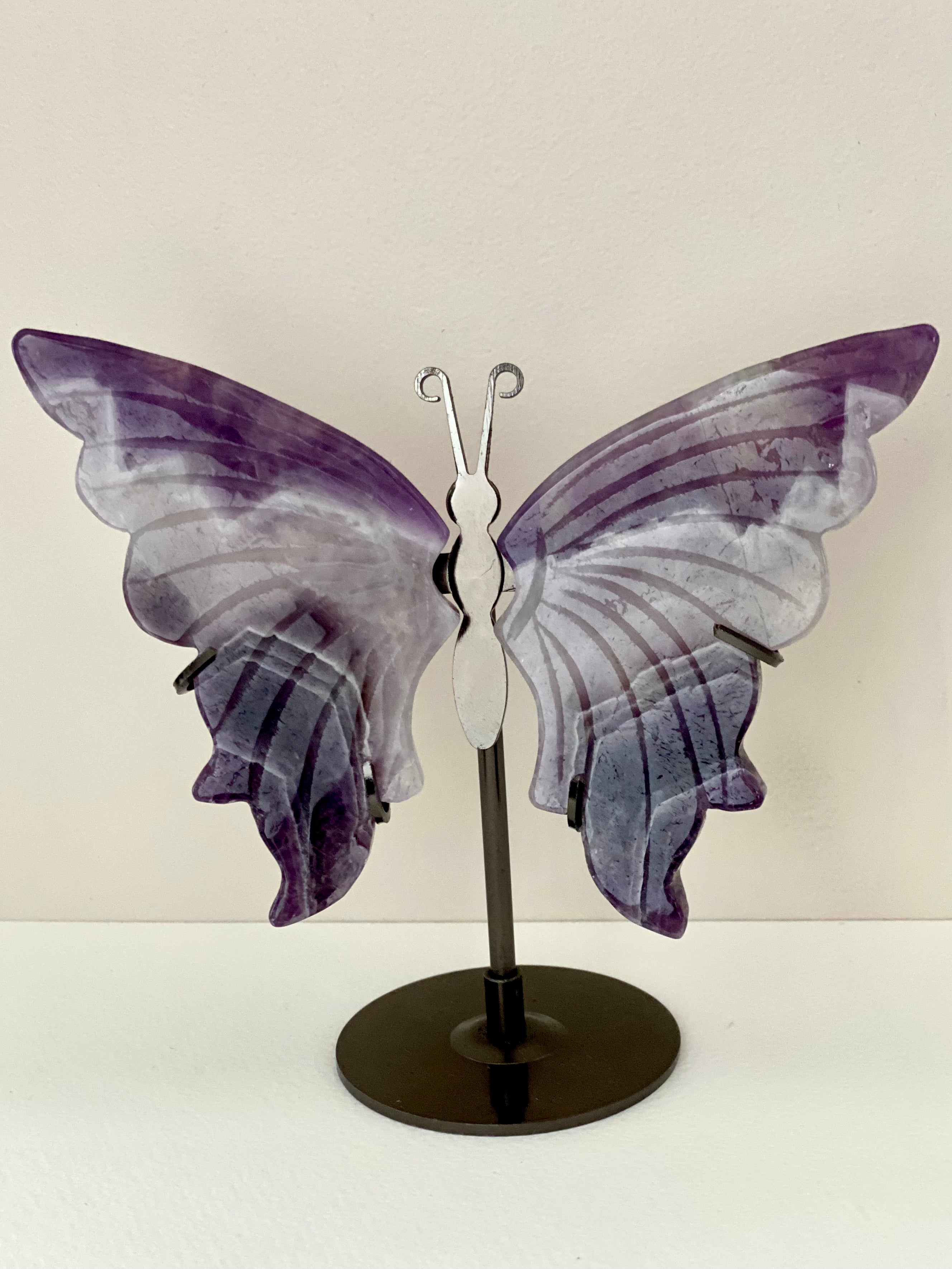 Amethyst Crystal Butterfly 12cm