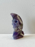 Amethyst Moon with Face