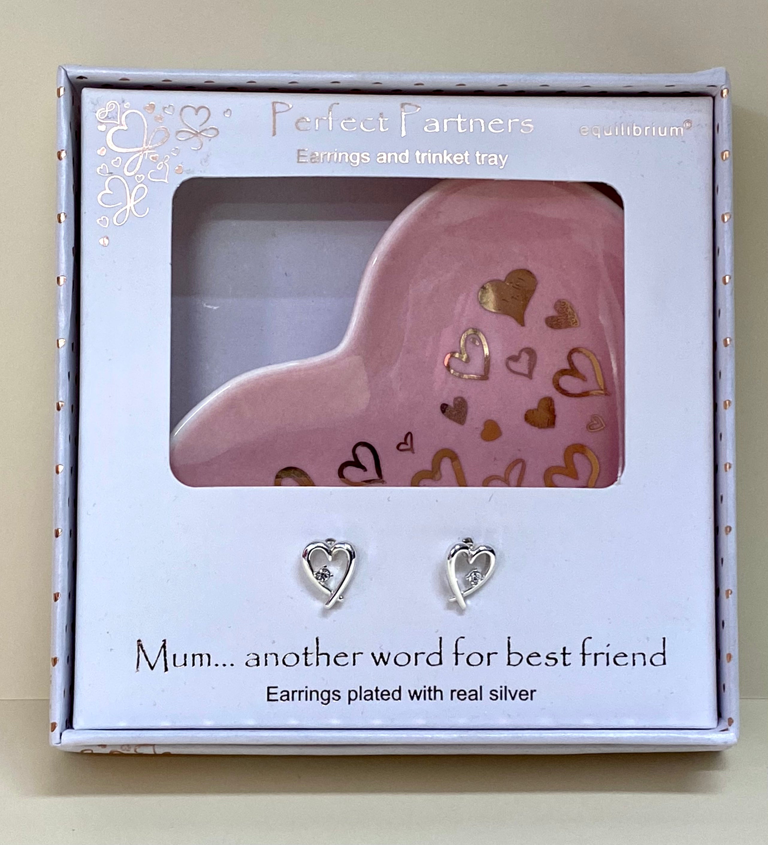 Perfect partners (mum) earrings and trinket tray