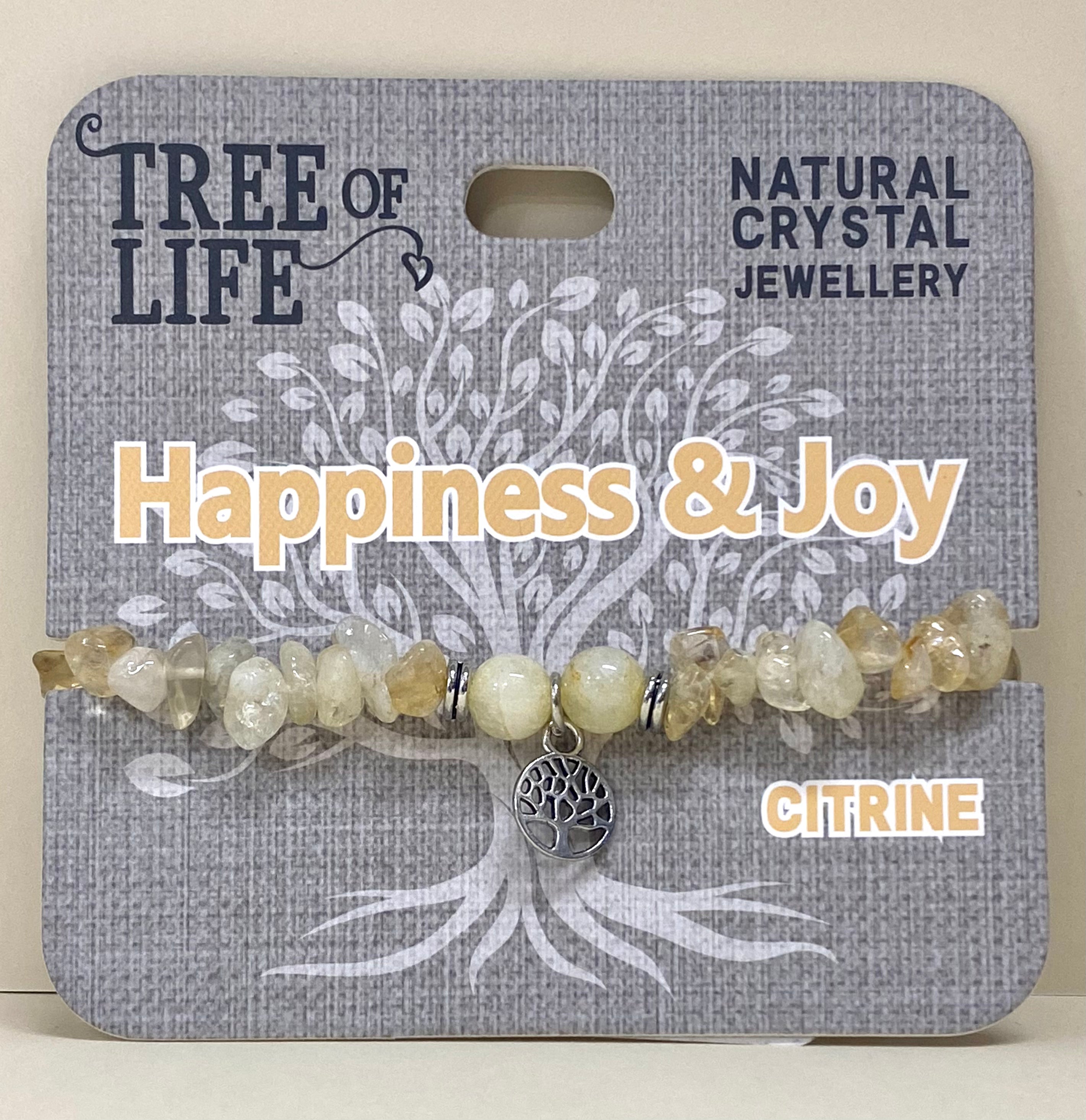 Citrine Bracelet Hapiness and Joy Tree of Life