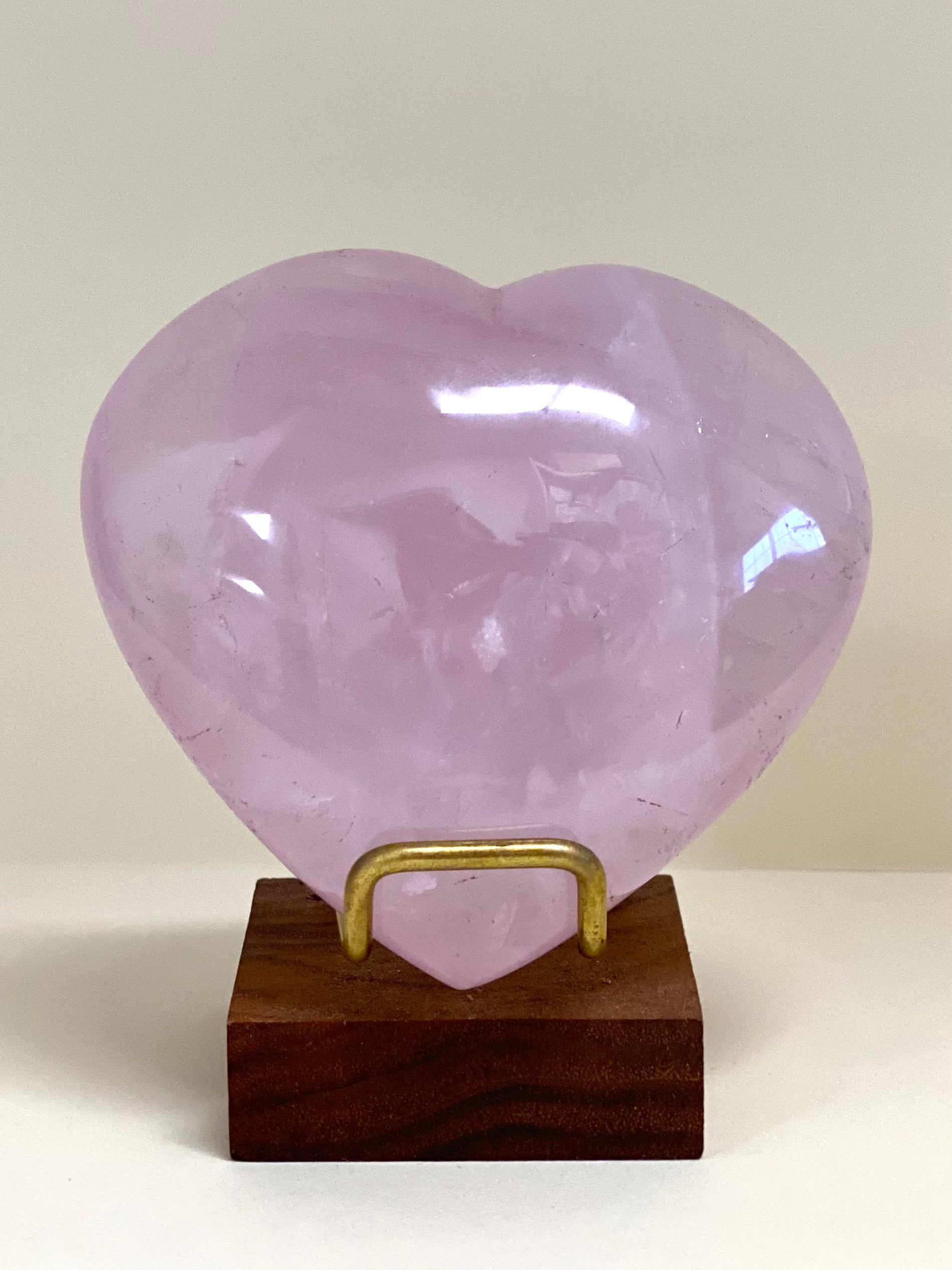 Rose Quartz Heart 8.5cm