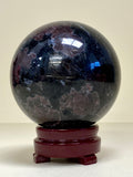 Astrophyllite with Garnet Sphere 7.5cm