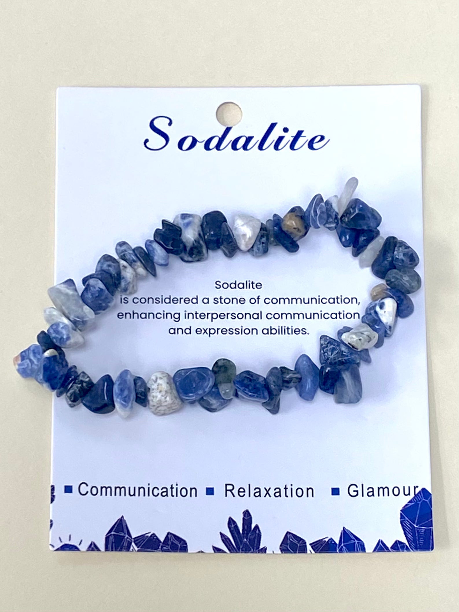 Sodalite Chip Bracelet