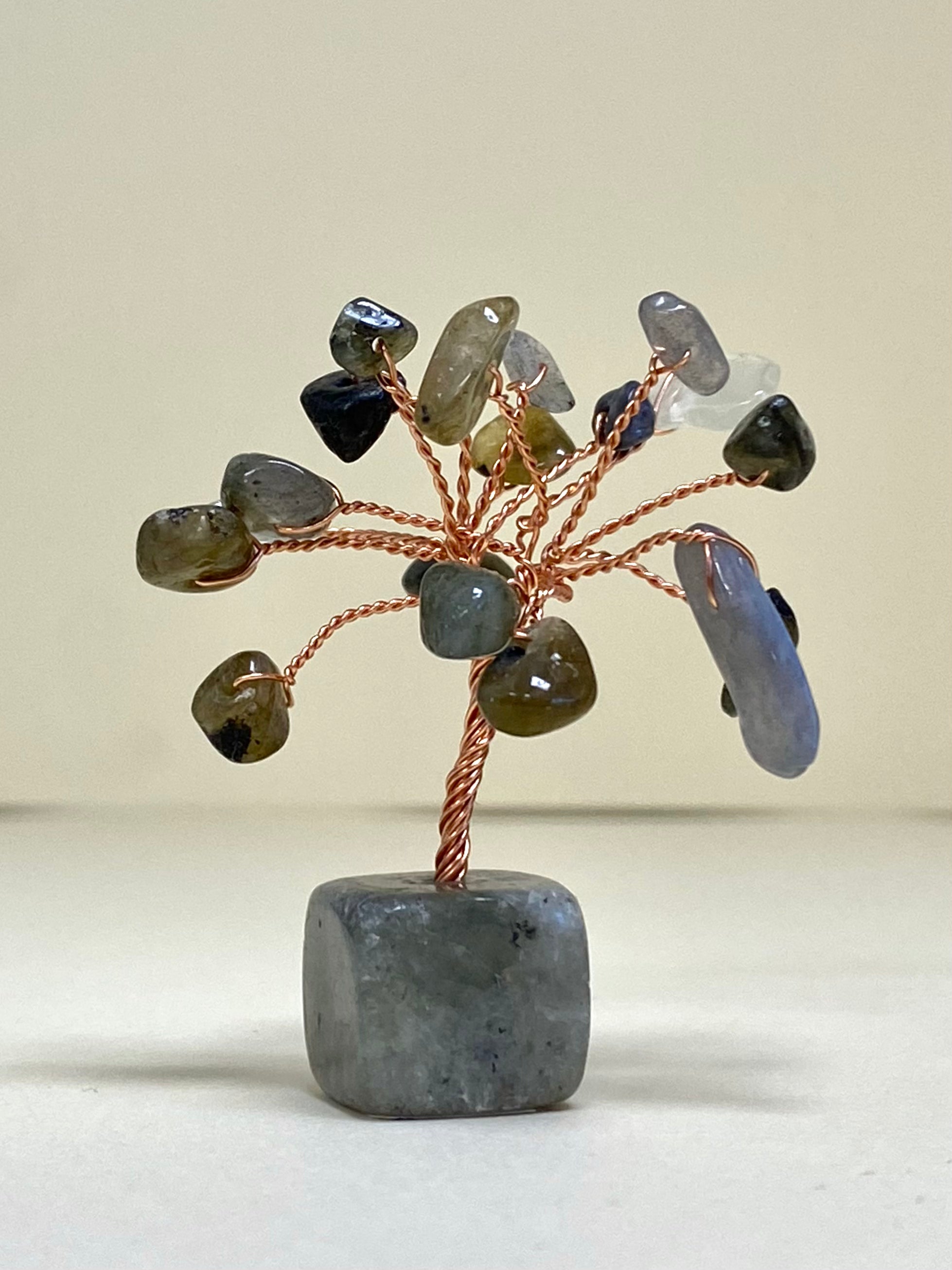 Labradorite Tree of Life on Labradorite Block