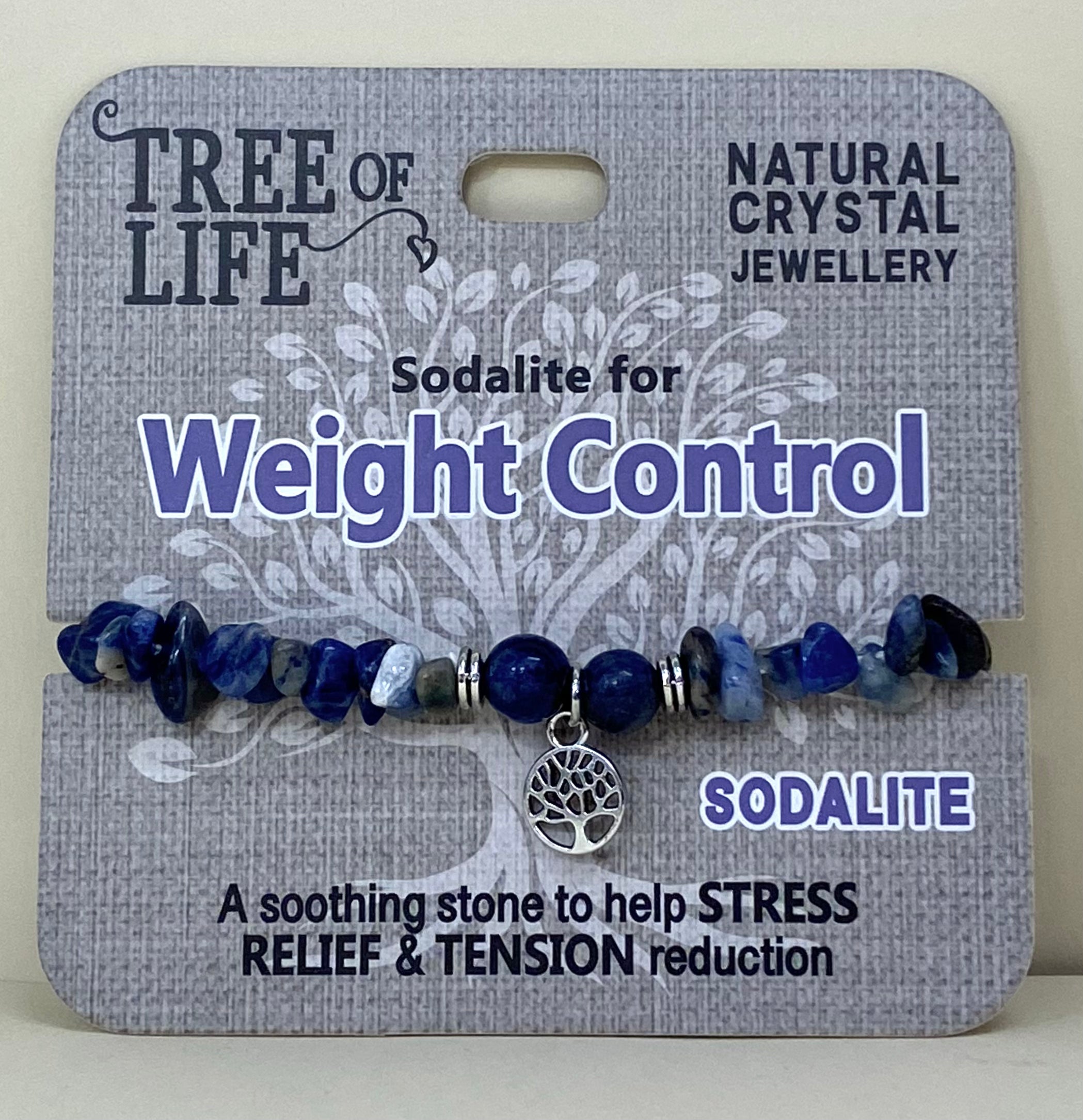Sodalite Bracelet Tree of Life Weight Control