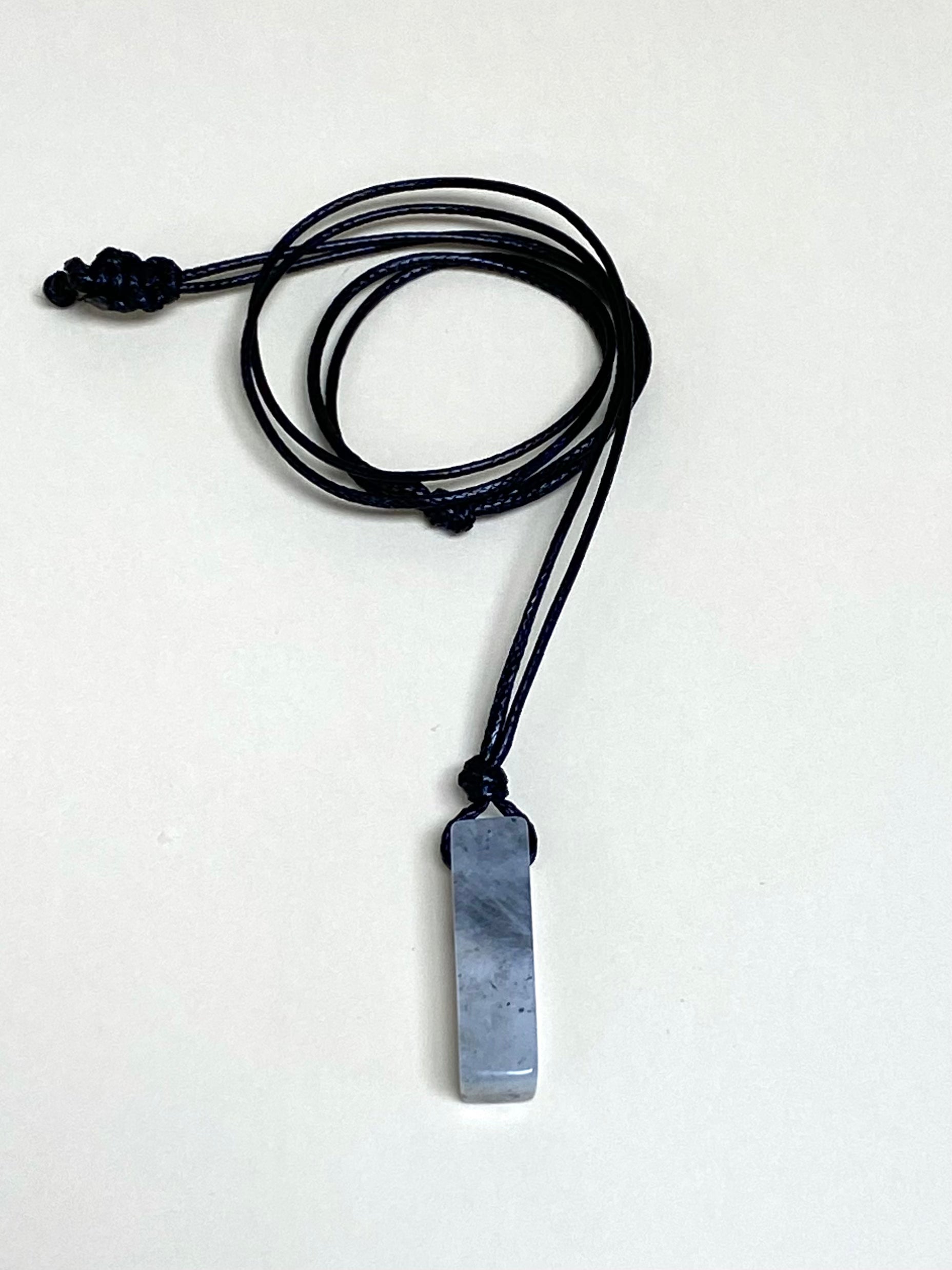 Rectangle pendants on black cord