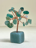 Aventurine Tree of Life on Aventurine Block