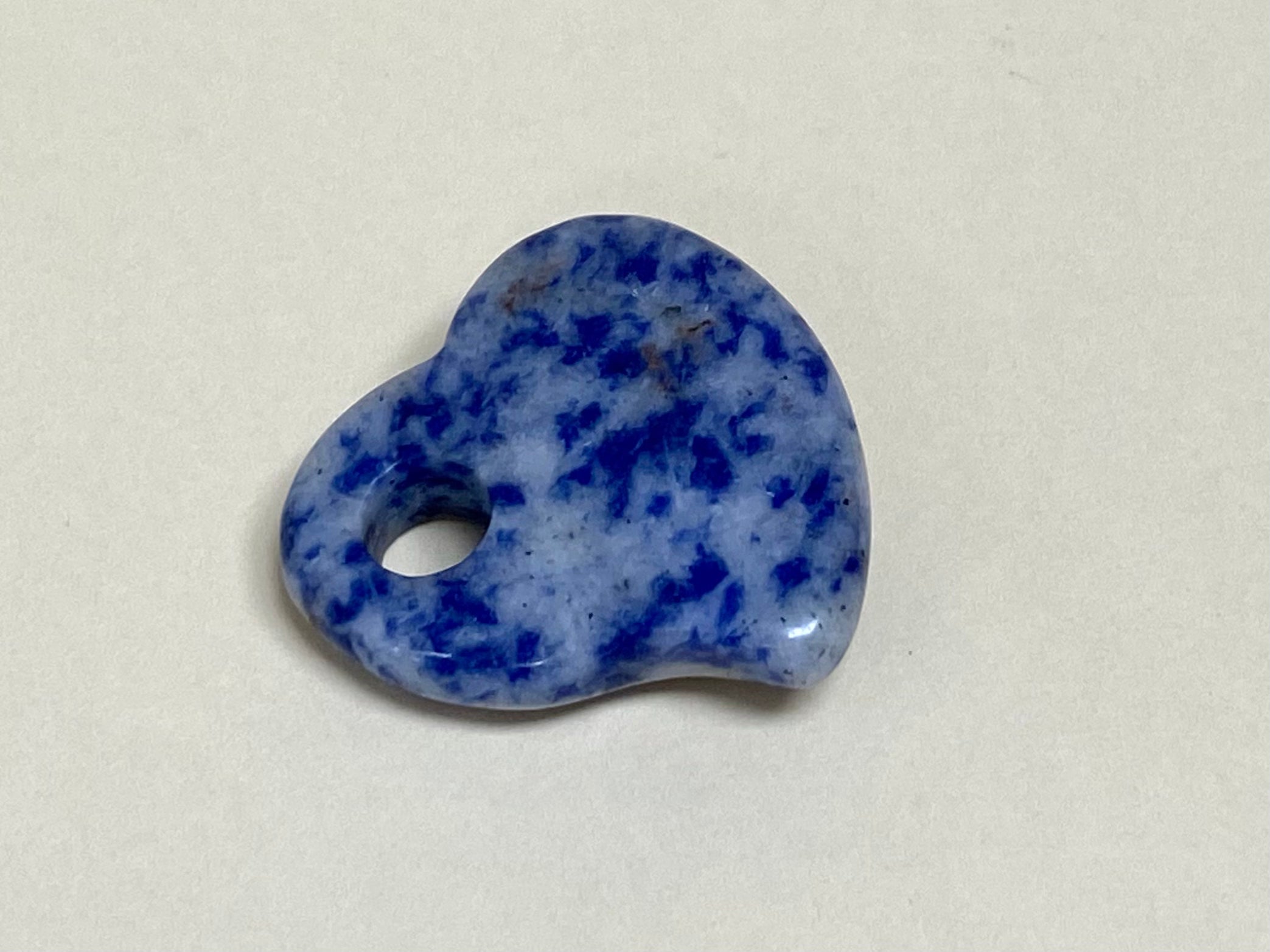 Sodalite Heart with Hole