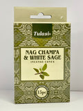 Tulasi - Nag Champa and White Sage incense cones