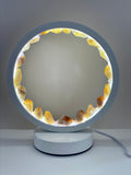 Citrine crystal led usb table lamp