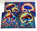 Mushroom Ceramic Coasters set of 4