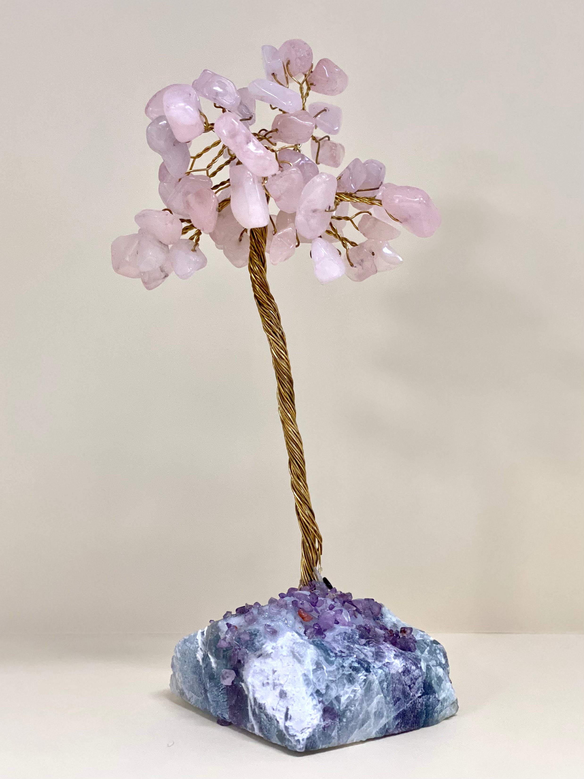 Large Gemstone Tree Rose Quartz