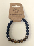 Lavastone and Tigers Eye Bracelet 8mm