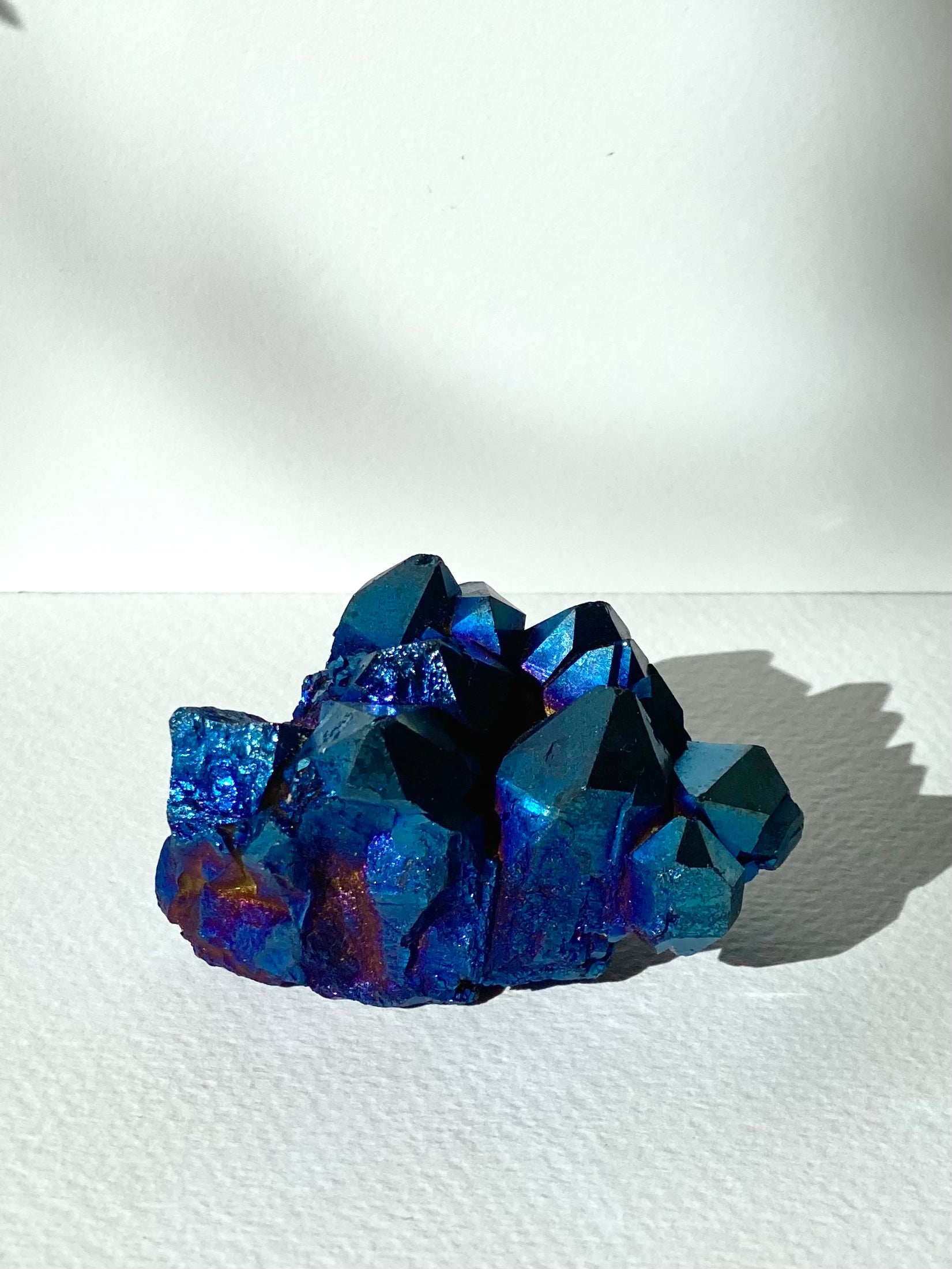 Rainbow Quartz Cluster (Dyed Blue Sapphire) Aura Quartz
